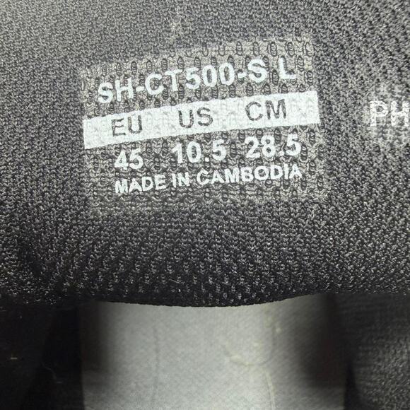 Shimano CT500 Cycling Shoes Mens 10.5 EU 45 Black SPD Clip In main image 5